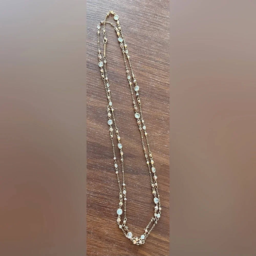 Kendra Scott Wyndham Rose Gold Long Necklace